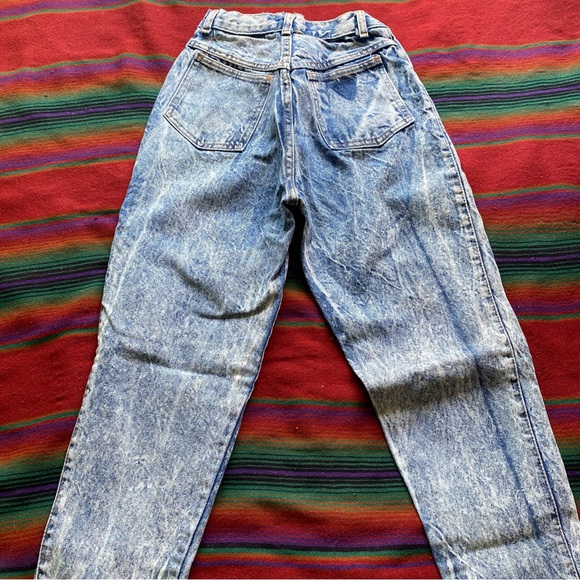 VTG 80’s Palmetto’s Blue Acid Washed Jeans! Button fly. Size 9. 5 pockets. USA. - Picture 13 of 13